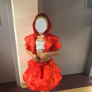 Little Red Hooded Kids Costume